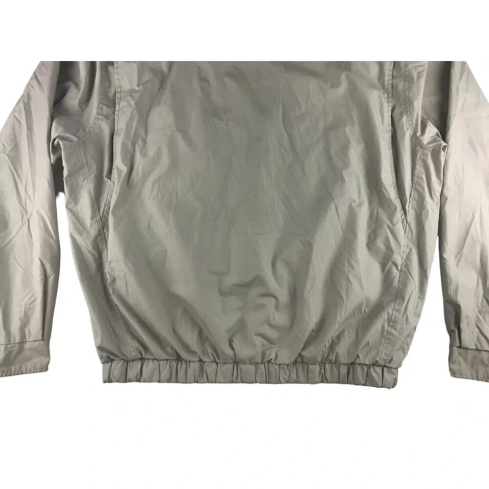 Members Only Mens Beige Lined Lining Pockets Full Zip‎ Windbreaker Jacket Size L - Picture 15 of 16